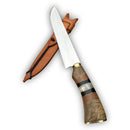 Faca Artesanal de Churrasco Premium 8" Inox Cabo Misto