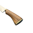 Faca Artesanal de Churrasco Premium Aço Inox Cirúrgico 8" + Bainha de Couro