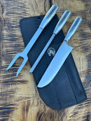 Kit Churrasco - 3 peças em aço inox 7"